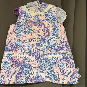 Lilly Pulitzer Pink and Blue Patterned Dress